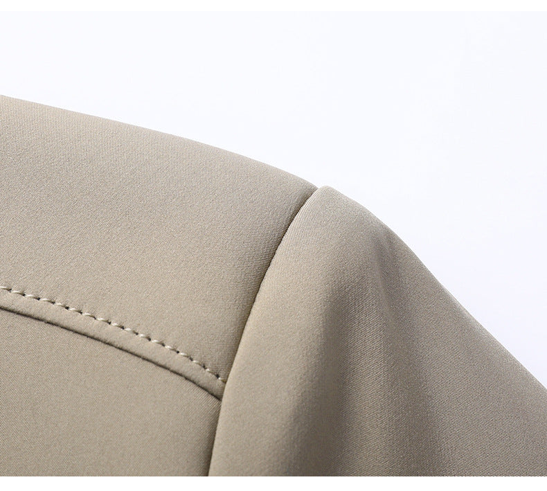 Men’s Business Casual Baseball Jacket – Lightweight Long Sleeve Outerwear