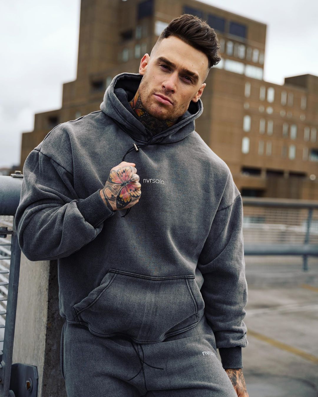 Men’s Casual Hooded Sweater Set – Autumn Loose Fit 2-Piece Outfit