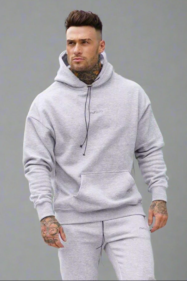 Men’s Casual Hooded Sweater Set – Autumn Loose Fit 2-Piece Outfit