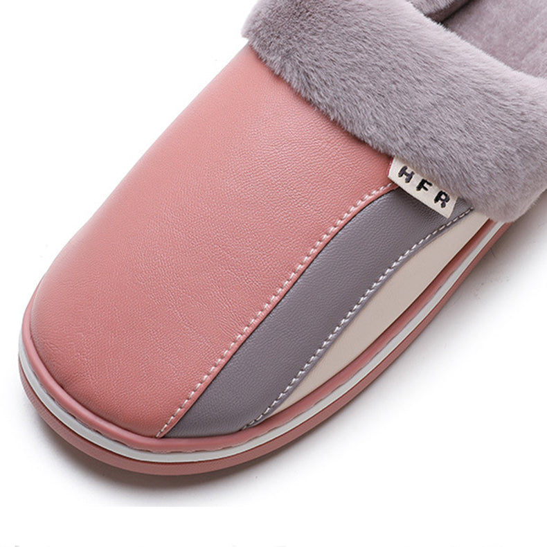 Women’s Plush Winter Indoor Slippers – Waterproof, Non-Slip & Cozy