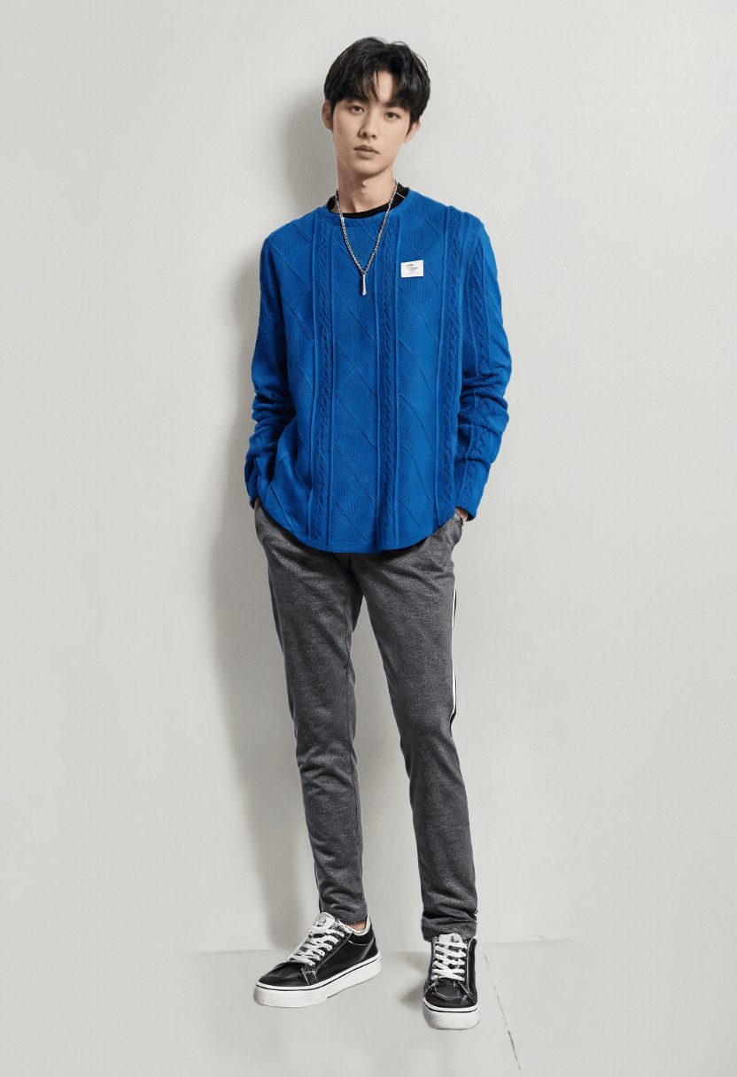 Knitted Pullover – Casual & Retro Long-Sleeve Sweater