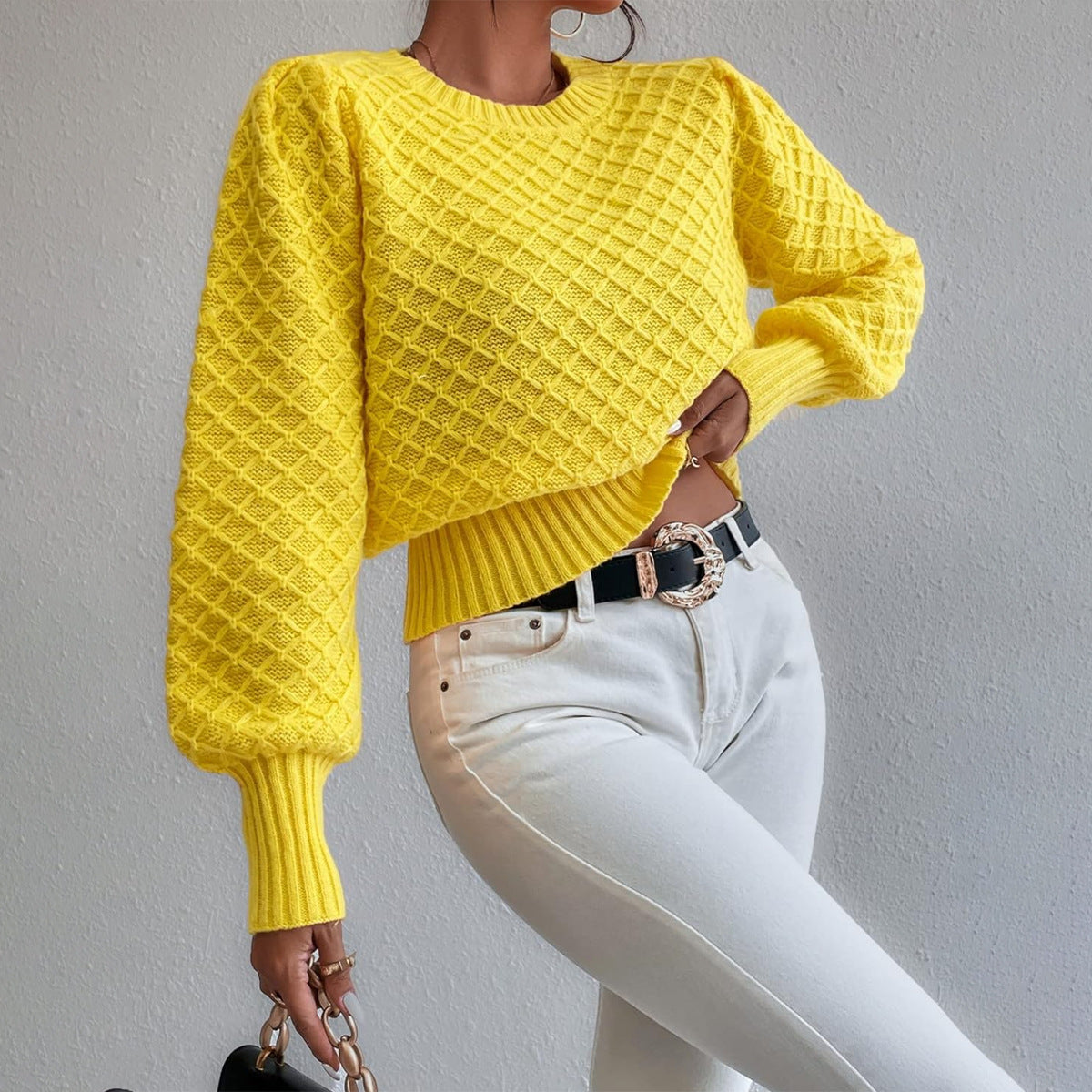Women’s Phoenix Velvet Pullover – Round Neck Long Sleeve Sweater