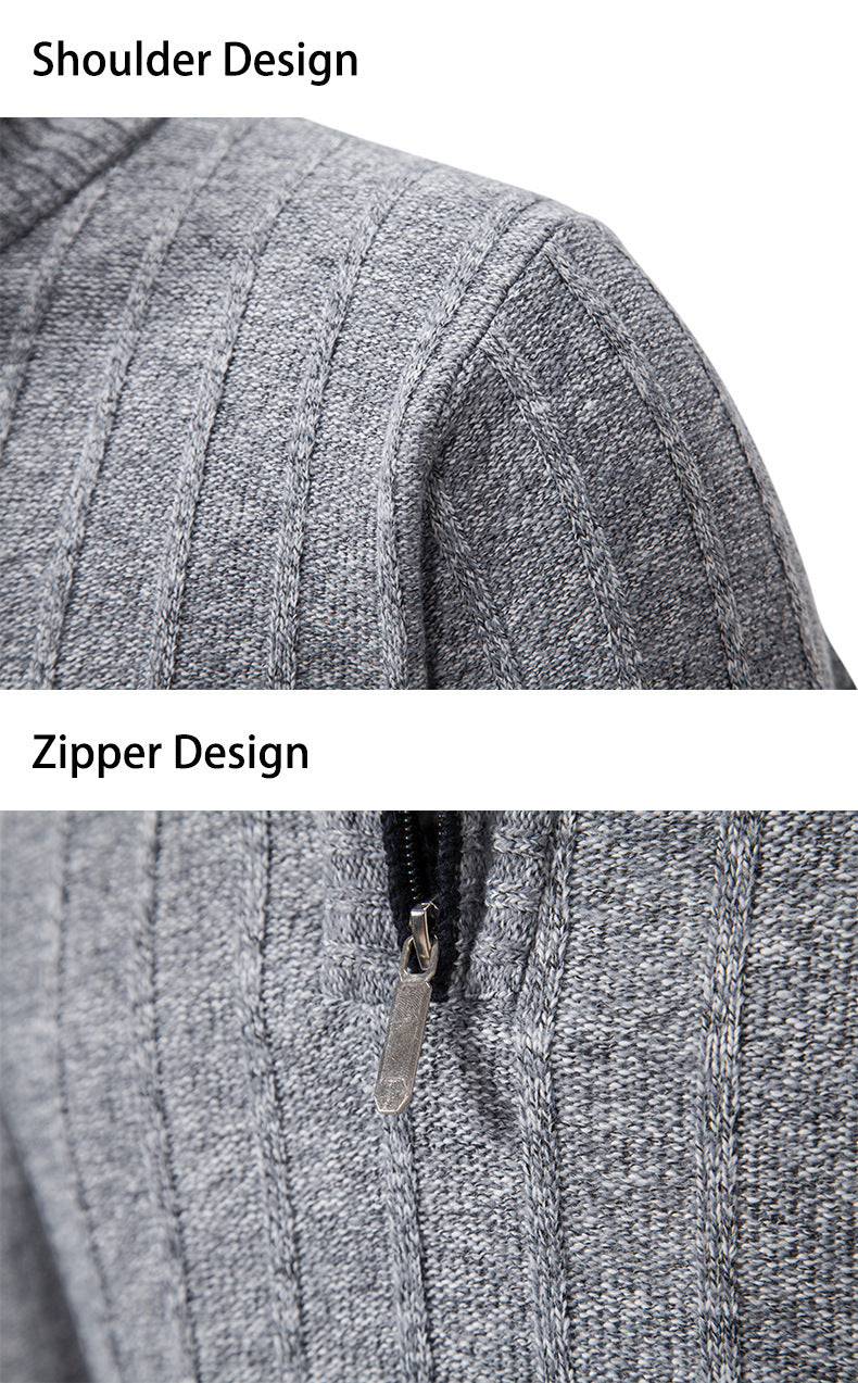 Half-Zip Stand Collar Fleece Pullover – Casual Warmth for Everyday Comfort