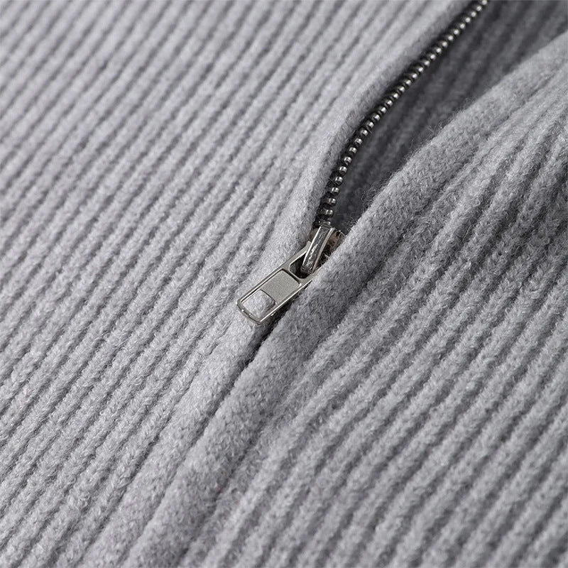 Women’s Casual Zip-Up Knit Sweater