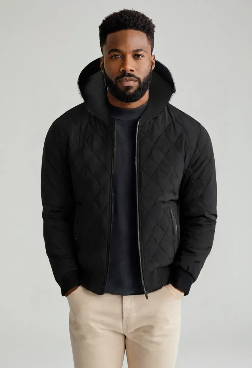 Men’s Winter Hooded Jacket – Thickened Warm Zipper Coat