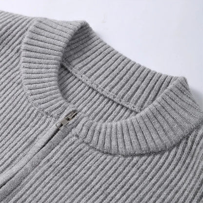 Women’s Casual Zip-Up Knit Sweater