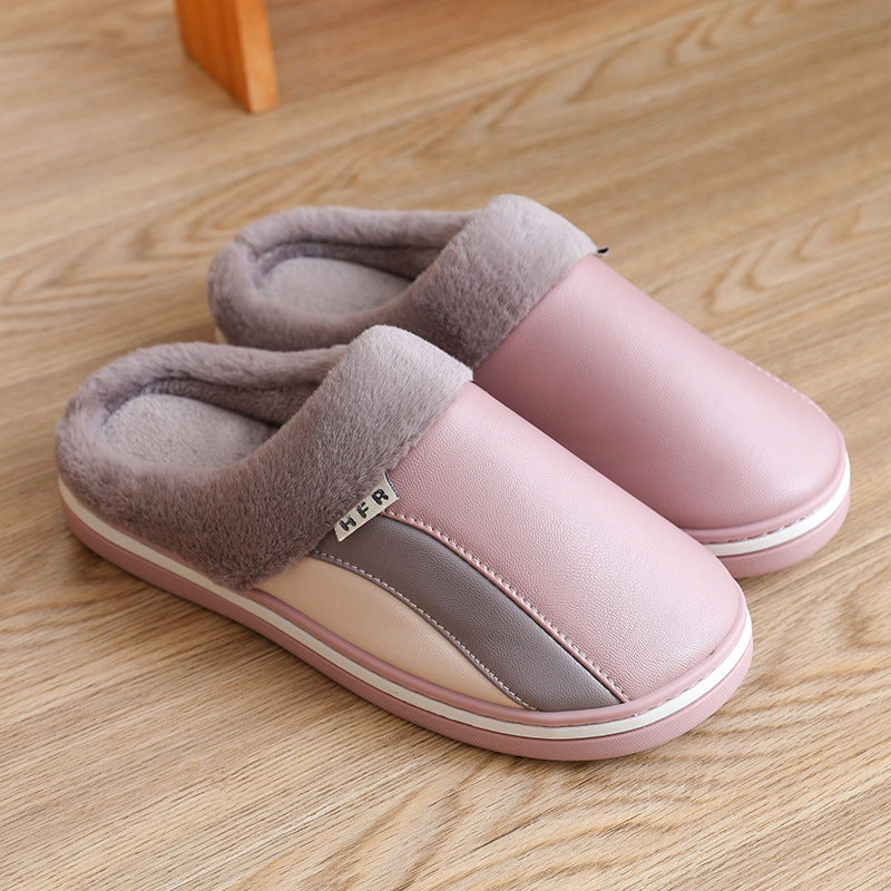 Women’s Plush Winter Indoor Slippers – Waterproof, Non-Slip & Cozy
