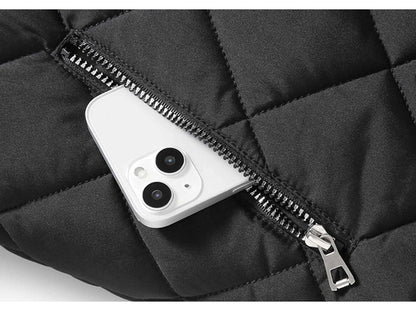 Men’s Quilted Cotton Baseball Jacket – Winter Warm, Windproof Casual Outerwear