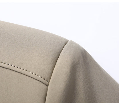 Men’s Business Casual Baseball Jacket – Lightweight Long Sleeve Outerwear