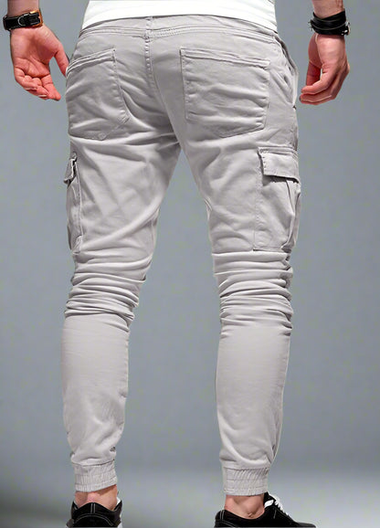 Men’s Slim Fit Jogger Pants – Athletic Stretch Workout Cargo Trousers