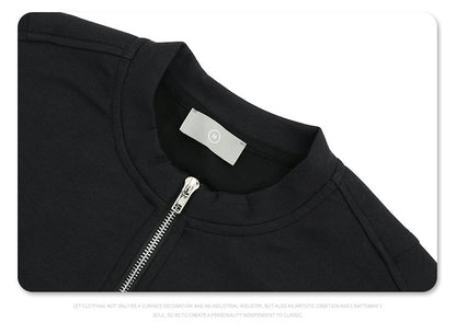 Men’s Half-Zip Casual Tee – Clean Fit Short Sleeve Cotton Top