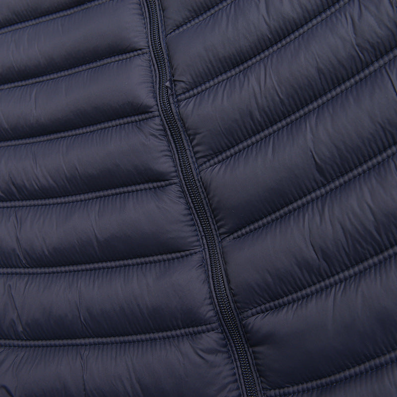 Men’s Lightweight Puffer Vest – Stand Collar Insulated Waistcoat