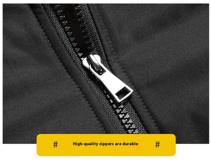 Men’s Lightweight Stand Collar Jacket – Zipper Pocket Casual Outerwear