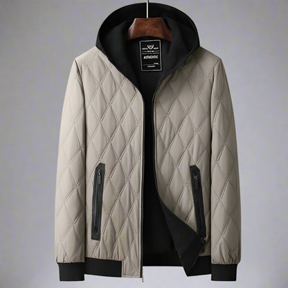Men’s Winter Hooded Jacket – Thickened Warm Zipper Coat