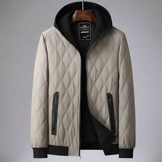 Men’s Winter Hooded Jacket – Thickened Warm Zipper Coat