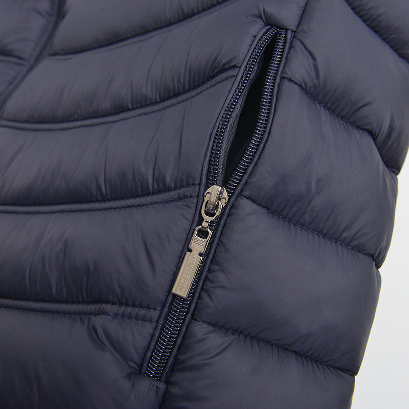 Men’s Lightweight Puffer Vest – Stand Collar Insulated Waistcoat