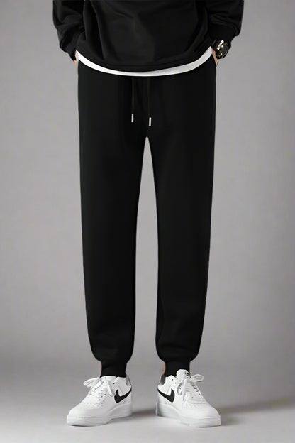 Men’s Ankle-Length Jogger Pants – Loose Fit Knit Sportswear