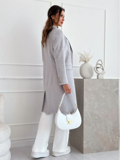Simplicity Mid-Length Woolen Coat for Women