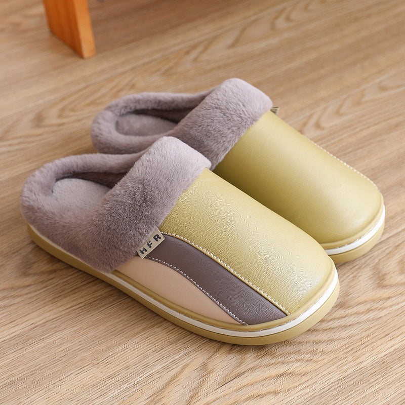 Women’s Plush Winter Indoor Slippers – Waterproof, Non-Slip & Cozy