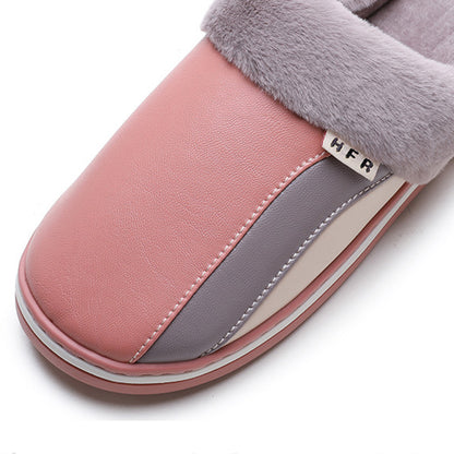 Women’s Plush Winter Indoor Slippers – Waterproof, Non-Slip & Cozy