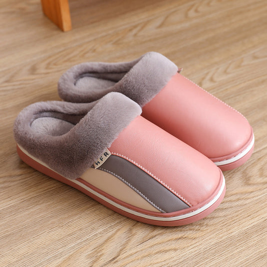 Women’s Plush Winter Indoor Slippers – Waterproof, Non-Slip & Cozy