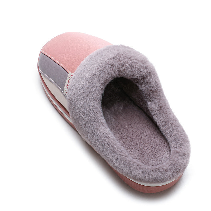 Women’s Plush Winter Indoor Slippers – Waterproof, Non-Slip & Cozy