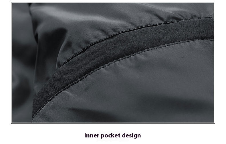 Men’s Puffer Jacket – Stand Collar Cotton-Filled Winter Coat