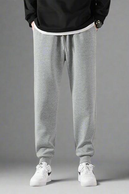 Men’s Ankle-Length Jogger Pants – Loose Fit Knit Sportswear