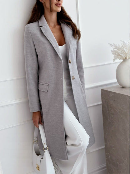 Simplicity Mid-Length Woolen Coat for Women