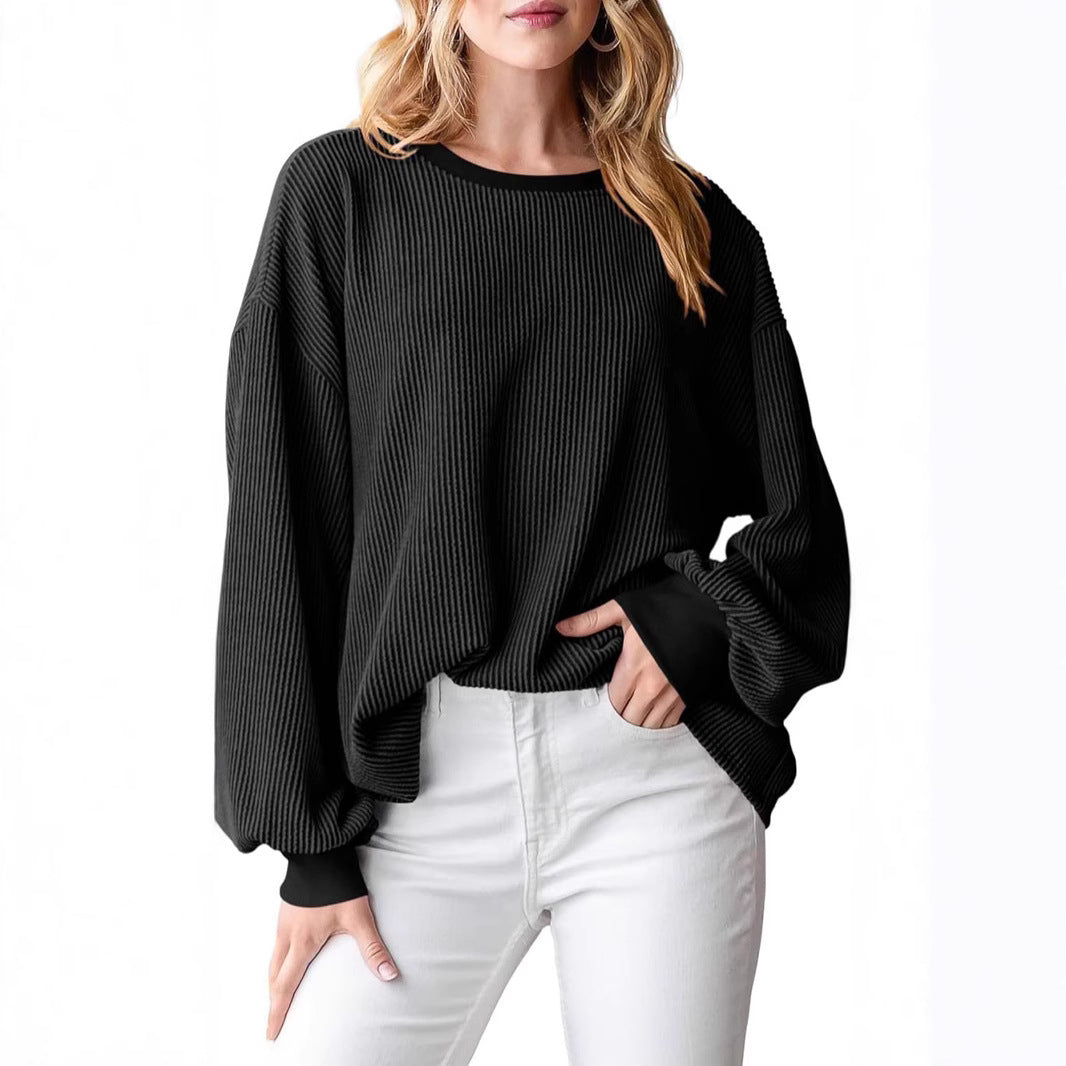 Women’s Textured Loose Casual Sweater