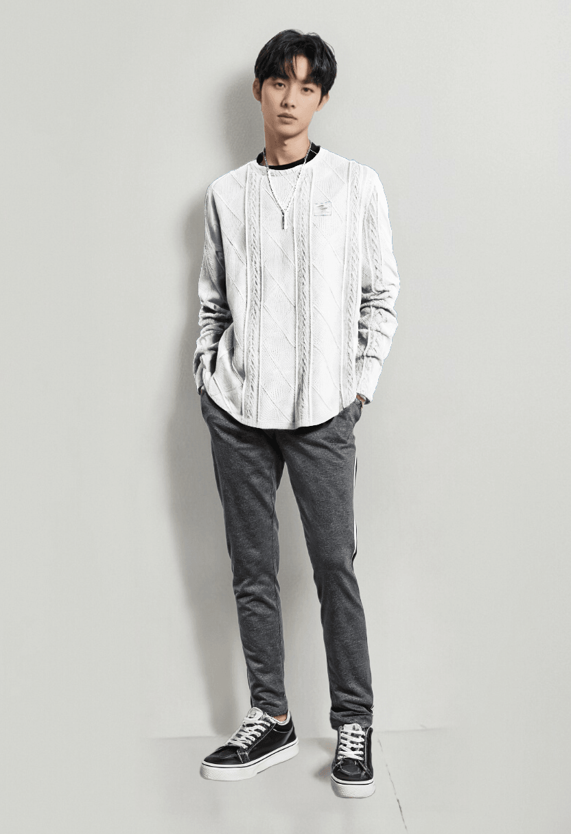 Knitted Pullover – Casual & Retro Long-Sleeve Sweater