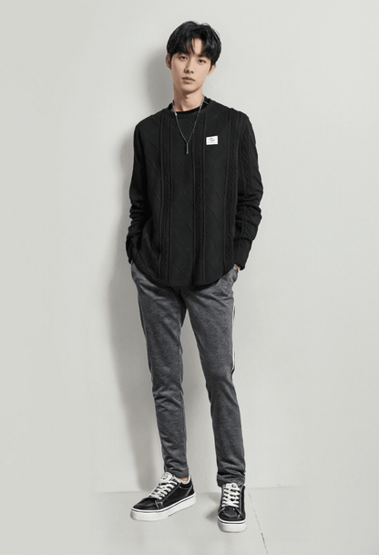 Knitted Pullover – Casual & Retro Long-Sleeve Sweater
