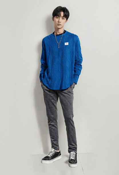 Knitted Pullover – Casual & Retro Long-Sleeve Sweater