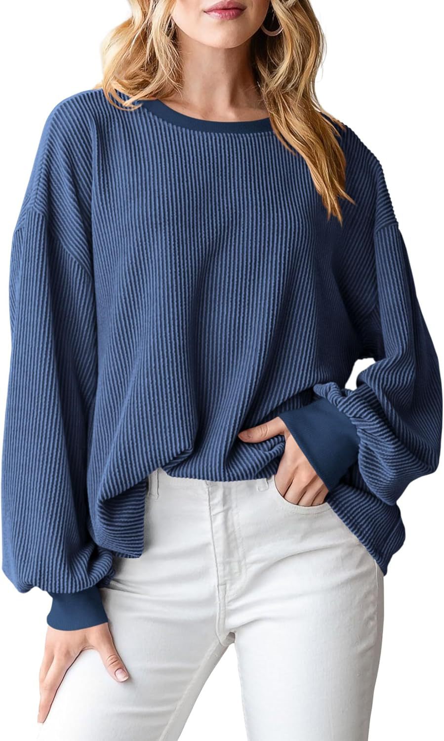 Women’s Textured Loose Casual Sweater