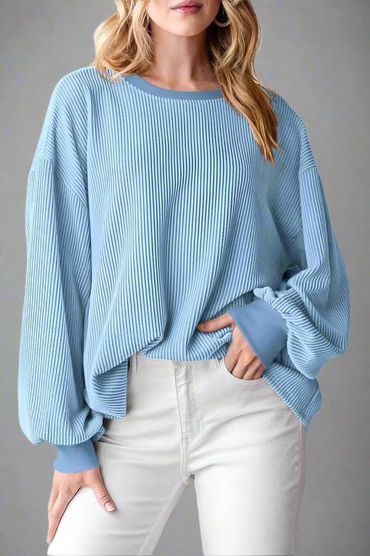 Women’s Textured Loose Casual Sweater