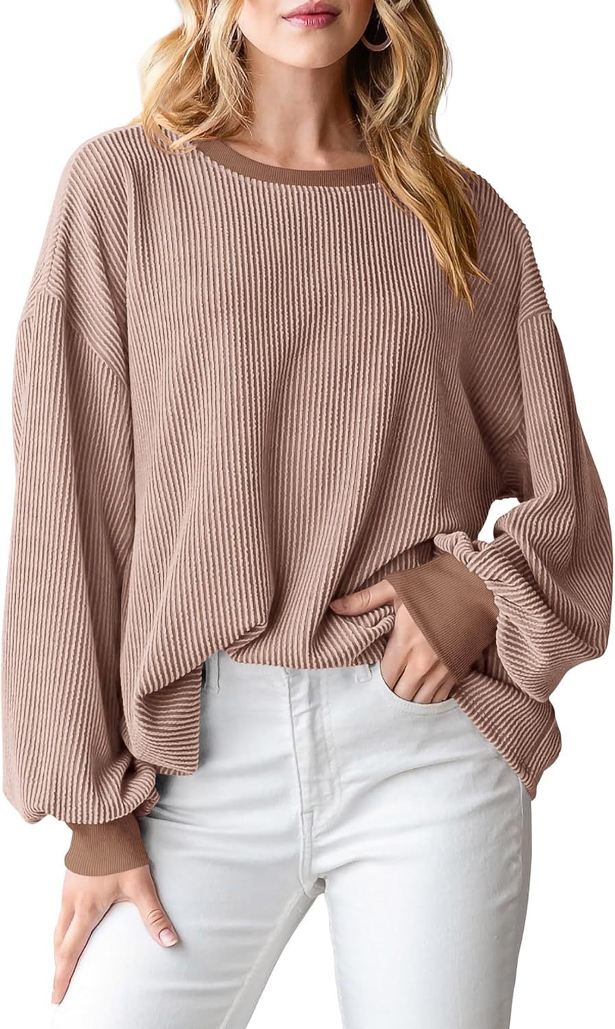 Women’s Textured Loose Casual Sweater