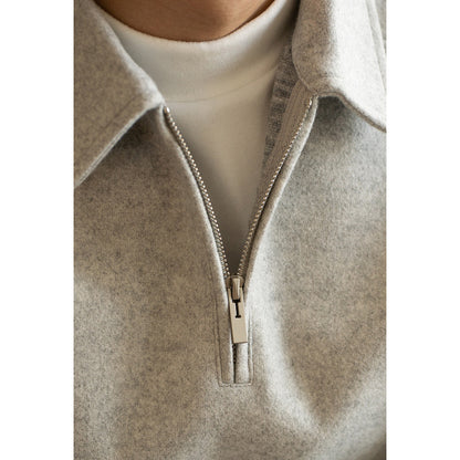 Men’s Half-Zip Pullover Sweater – Lightweight Lapel Top for Spring & Autumn