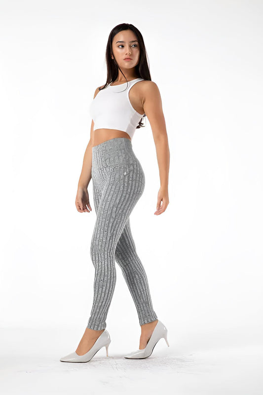 High-Waist Ribbed Leggings – Cozy & Stylish