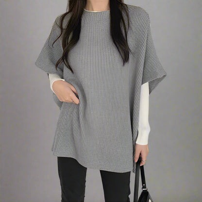 Women’s Elegant Loose Fit Cape Cloak Sweater