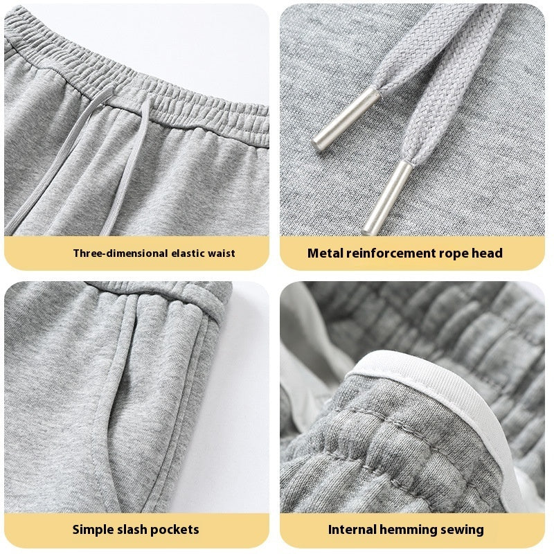 Men’s Ankle-Length Jogger Pants – Loose Fit Knit Sportswear