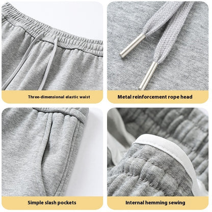 Men’s Ankle-Length Jogger Pants – Loose Fit Knit Sportswear