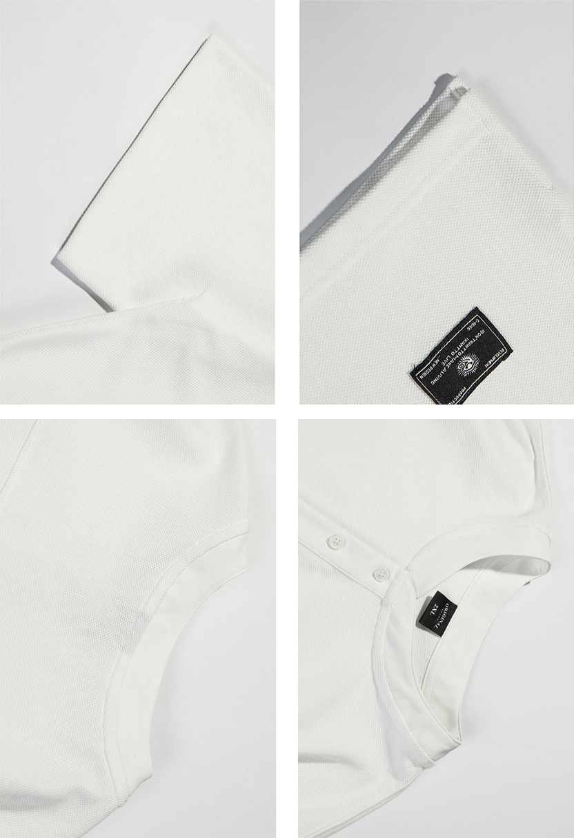 Men’s Summer Henley T-Shirt – Simple Solid Color Short Sleeve