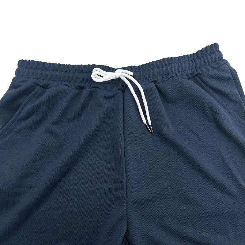 Men’s Sports & Leisure Two-Piece Set – Short Sleeve Top & Shorts