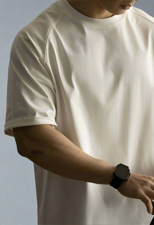 Men’s Loose-Fit Raglan T-Shirt – Antibacterial & UV Protection