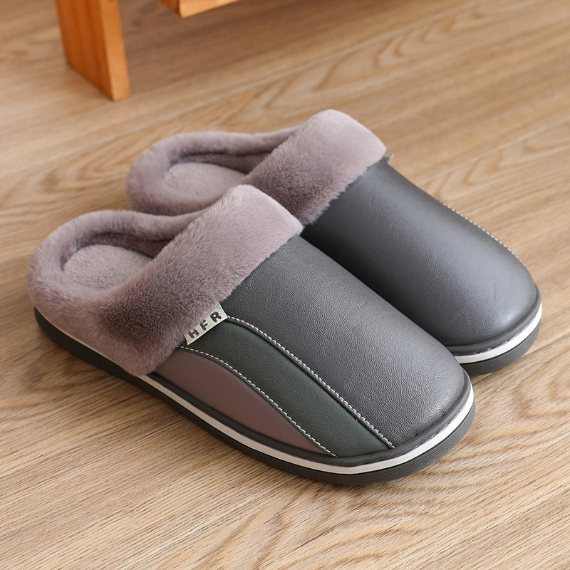 Women’s Plush Winter Indoor Slippers – Waterproof, Non-Slip & Cozy