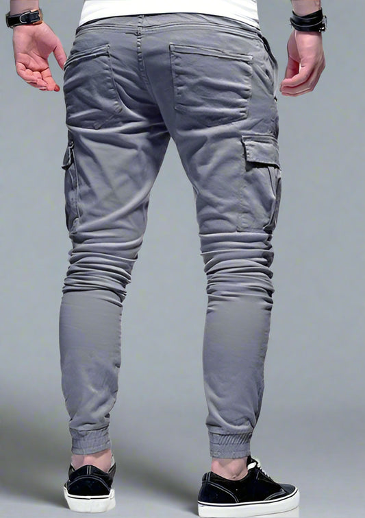 Men’s Slim Fit Jogger Pants – Athletic Stretch Workout Cargo Trousers