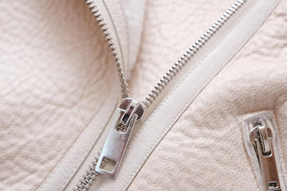Women’s Faux Leather Lamb Fur Lined Jacket