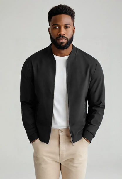Men’s Urban Style Fleece-Lined Wool Jacket – Warm & Stylish for Midlife Comfort
