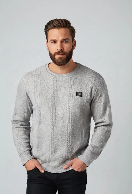 Knitted Pullover – Casual & Retro Long-Sleeve Sweater